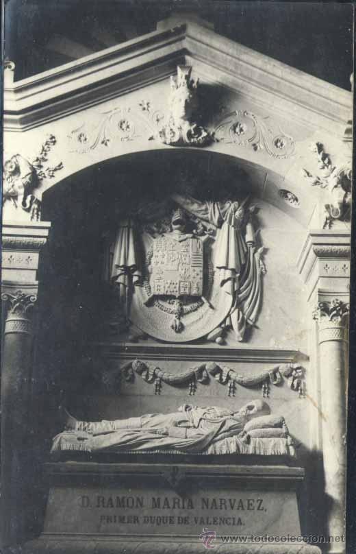 Postales: LOJA (GRANADA).- MAUSOLEO DEL GENERAL NARVAEZ - Foto 1