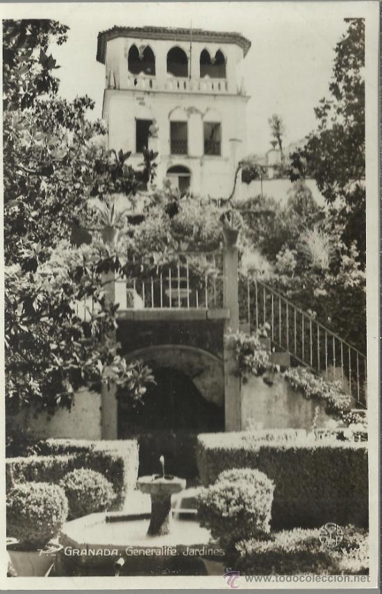 Postales: GRANADA GENERALIFE SIN ESCRIBIR - Foto 1