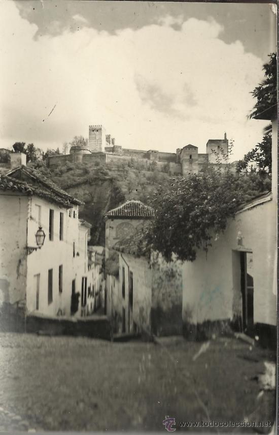 Postales: GRANADA CALLE TIPICA ESCRITA - Foto 1