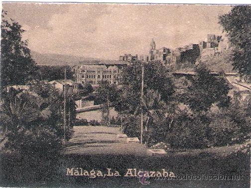 Postales: POSTAL ORIGINAL DECADA DE LOS 30. MALAGA. N&ordm; 827. LA ALCAZABA. VER TAMA&Ntilde;O Y EXPLICACION