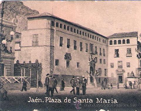 Postales: POSTAL ORIGINAL DECADA DE LOS 30. JAEN. N&ordm; 851. PALZA DE SANTA MARIA. VER TAMA&Ntilde;O Y EXPLICACION