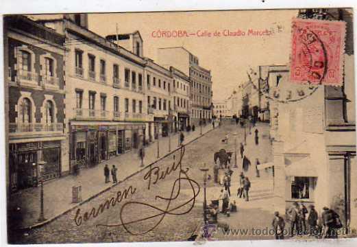 Postales: Cordoba. Calle del Claudio Marcelo. Ed Josefa Paya. Circulada.