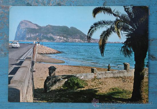 Postales: ANTIGUA POSTAL DE LA LINEA DE LA CONCEPCION - EL PE&Ntilde;ON DE GIBRALTAR - A&Ntilde;O 1969 - GARCIA GARRABELLA