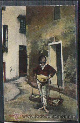 Postales: TARJETA POSTAL DE MALAGA - VENDEDOR DE BOQUERONES. ED.DOMINGO DEL RIO