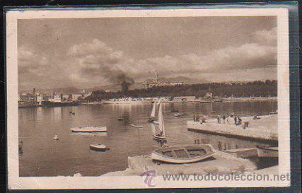 Postales: TARJETA POSTAL DE MALAGA - VISTA PARCIAL DEL PUERTO. EXCLUSIVAS ARILVA. GARCIA GARRABELLA