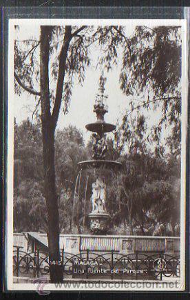Postales: TARJETA POSTAL DE MALAGA - UNA FUENTE DEL PARQUE. 1415. EDICIONES UNIQUE