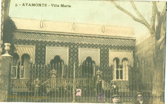 Postales: AYAMONTE. VILLA MARTA. HACIA 1920. - Foto 1