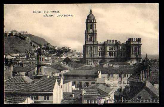 Postales: M&aacute;laga. La Catedral. Circulada. - Foto 1