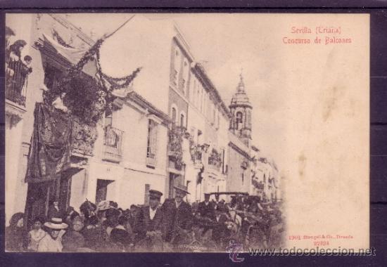 Postales: SEVILLA - TRIANA - CONCURSO DE BALCONES - Foto 1