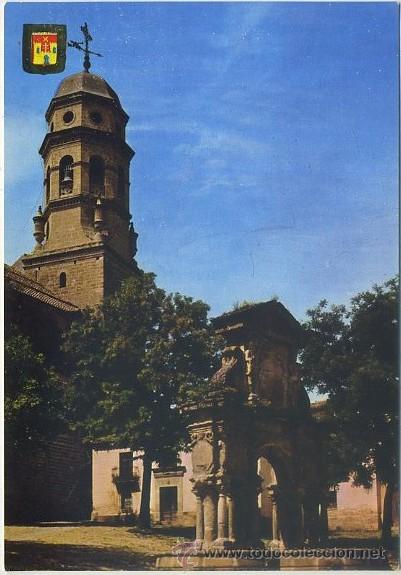 Postales: POSTAL DE JAEN. FUENTE DE SANTA MARIA Y TORRE DE LA CATEDRAL N&ordm; 4    P-ANJ-023