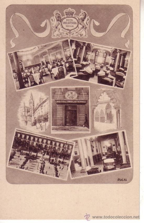 Postales: SEVILLA - HOTEL INGLATERRA - Foto 1