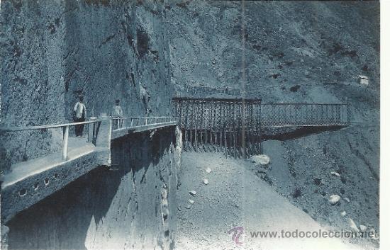 Postales: MALAGA EL CHORRO PUENTE DEL FERROCARRIL SIN ESCRIBIR