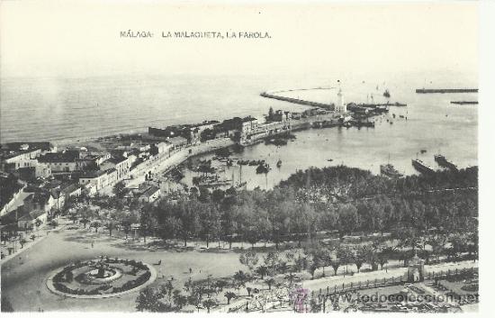 Postales: MALAGA LA MALAGUETA SIN ESCRIBIR
