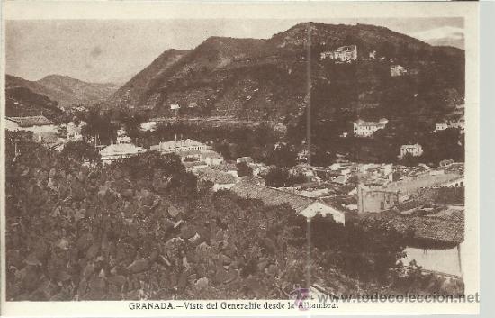 Postales: GRANADA GENERALIFE SIN ESCRIBIR - Foto 1