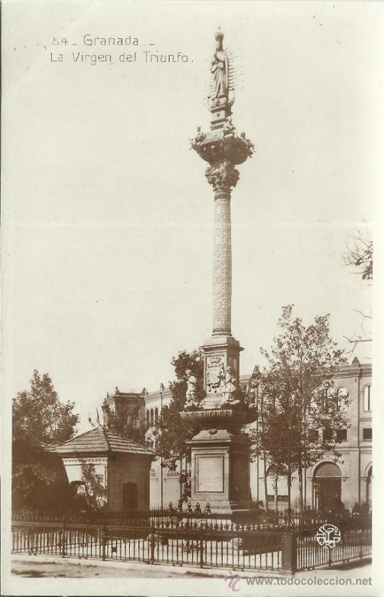 Postales: GRANADA LA VIRGEN DEL TRIUNFO SIN ESCRIBIR - Foto 1