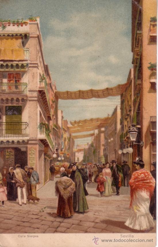 Postales: SEVILLA - CALLE SIERPES - Foto 1