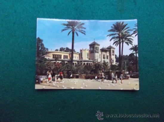 Postales: SEVILLA-V7- ESCRITA-N&ordm;313-PLAZA DE AMERICA-PABELLON MUDEJAR-1963