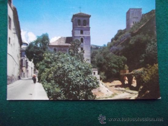 Postales: GRANADA-V7- ESCRITA-N&ordm;SR.B 129-IGLESIA DE SAN PEDRO-1958