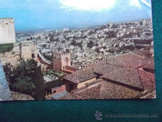 Postales: GRANADA-V7- ESCRITA-N&ordm;8019-ALHAMBRA-1962
