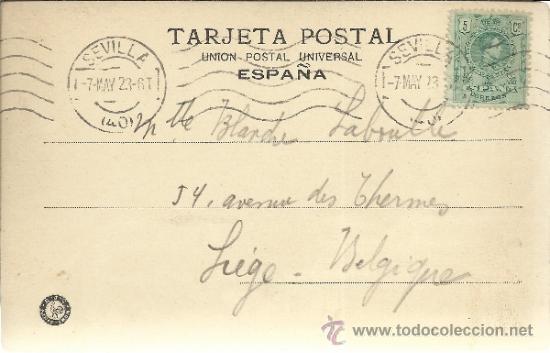 Postales: SEVILLA ALCAZAR ESCRITA - Foto 2