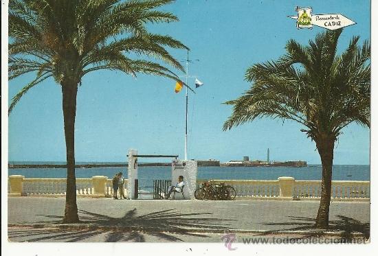 Postales: CADIZ.ENTRADA AL CLUB CALETA Y CASTILLO