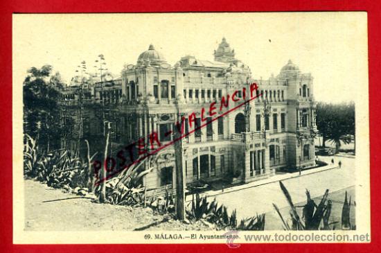 Postales: POSTAL MALAGA, EL AYUNTAMIENTO,   P73136