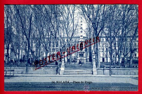 Postales: POSTAL MALAGA, PLAZA DE RIEGO,   P73146