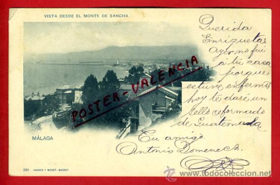 Postales: POSTAL MALAGA, VISTA DESDE EL MONTE DE SANCHA,   P73151