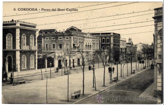 Postcards: BONITA POSTAL - CORDOBA - PASEO DEL GRAN CAPITAN - AMBIENTADA