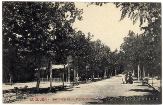 Postcards: BONITA POSTAL - CORDOBA - JARDINES DE LA AGRICULTURA - AMBIENTADA