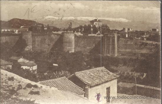 Postales: GRANADA LAS MURALLAS ESCRITA - Foto 1