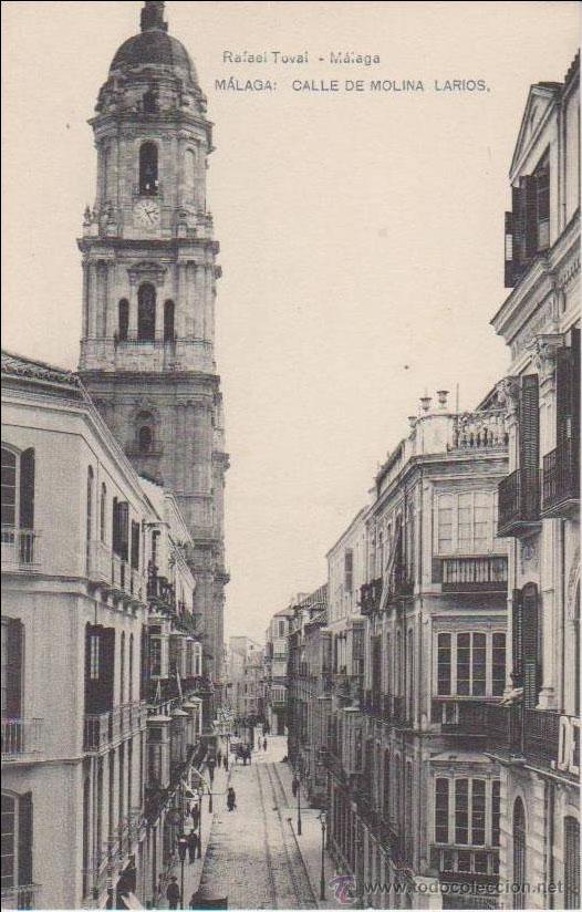 Postales: MALAGA . CALLE DE MOLINA LARIOS