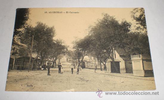 Postales: ANTIGUA POTAL, ALGECIRAS - EL CALVARIO, 1915