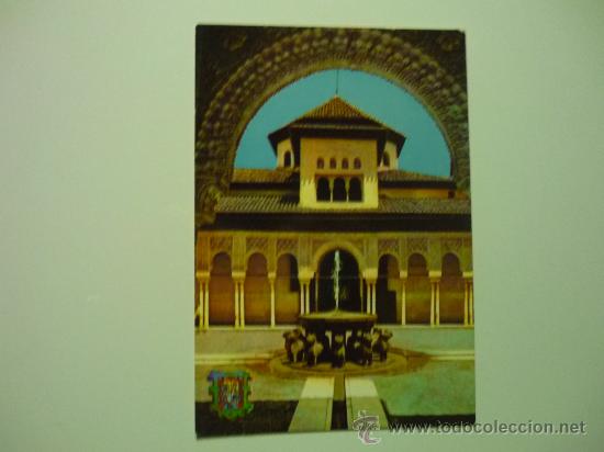 Postales: PATIO DE LOS LEONES .-LA ALHAMBRA