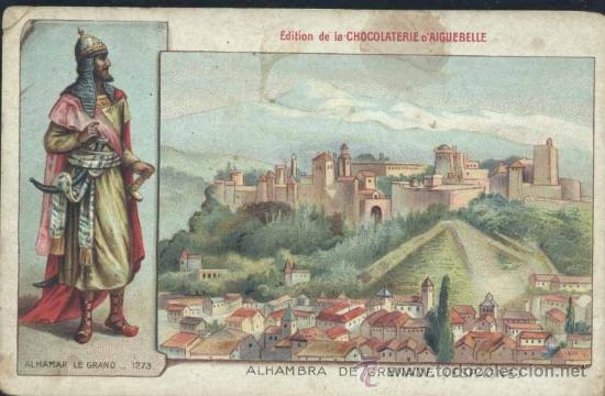 Postales: GRANADA.- ALHAMBRA- PUBLICIDAD CHOCOLATERIE