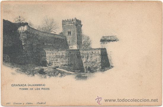Postales: GRANADA.- ALHAMBRA. TORRE DE LOS PICOS. - Foto 1