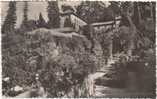 Postales: GRANADA.- GENERALIFE: JARDINES. - Foto 1