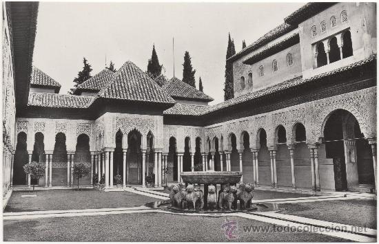 Postales: GRANADA.- ALHAMBRA. PATIO DE LOS LEONES. - Foto 1