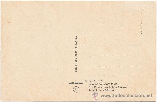 Postales: GRANADA.- GITANOS DEL SACRO MONTE. - Foto 2