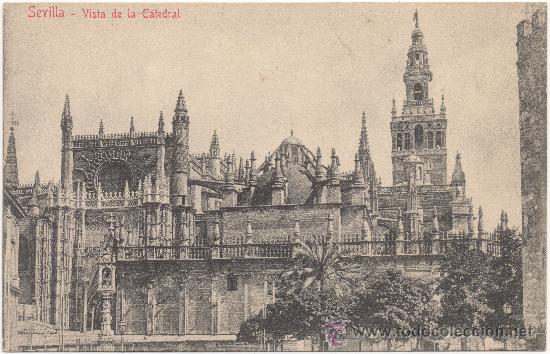Postales: SEVILLA.- VISTA DE LA CATEDRAL. - Foto 1
