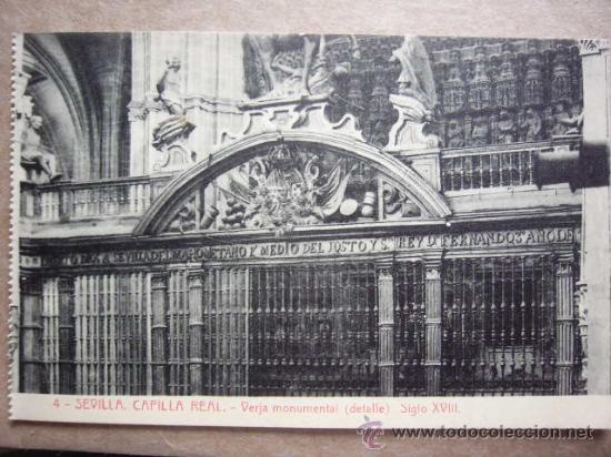 Postales: SEVILLA.  CAPILLA REAL.  N&ordm; 4.   THOMAS. - Foto 1
