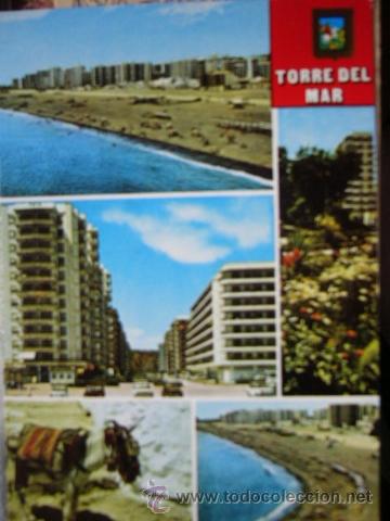 Postales: TORRE DEL MAR. N&ordm; 41. ESCUDO DE ORO. ESCRITA Y CIRCULADA