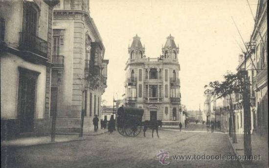 Postales: HUELVA.- CALLE C&Aacute;NOVAS