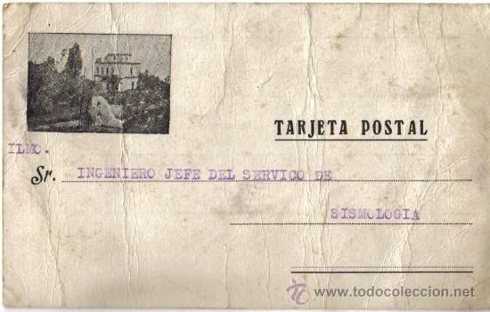 Postales: POSTAL DE MALAGA, INSTITUTO SISMOLOGICO,