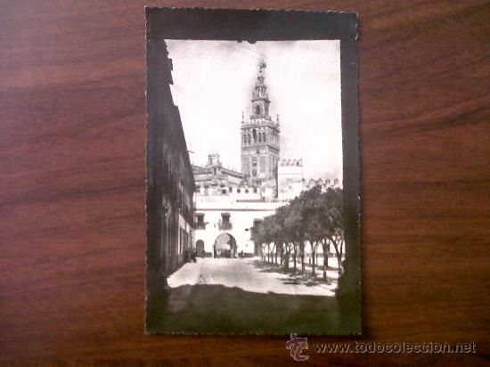 Postales: POSTAL SEVILLA-LA GIRALDA DESDES EL PATIO DE BANDERAS-HELIOTIPIA ARTISTICA ESPA&Ntilde;OLA N&ordm;7-SIN CIRCULAR