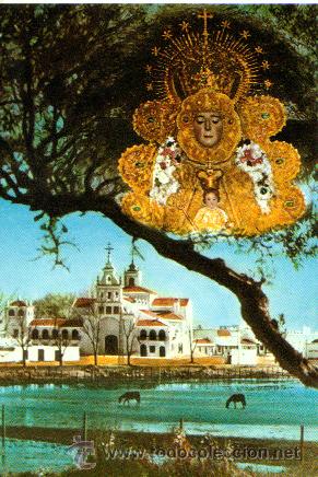 Postales: NTRA SRA DEL ROCIO Y SANTUARIO***EL ROCIO-ALMONTE (Huelva)SIN CIRCULAR