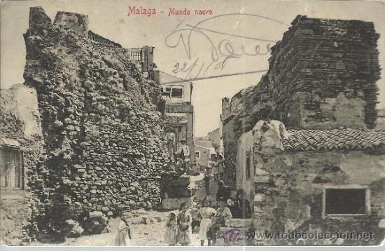 Postales: MALAGA MUNDO NUEVO ESCRITA CON SELLOS ALFONSO XIII