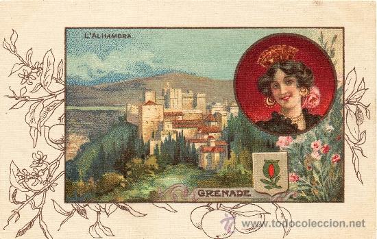 Postales: GRANADA. LA ALHAMBRA . Imp. A. Norgeu, Paris - Foto 1