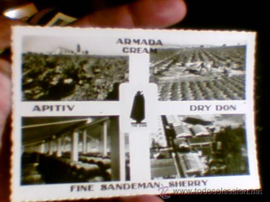 Postales: Postal circulada a&ntilde;os 60 Bodegas jerez frontera Sandeman Sherry *b40