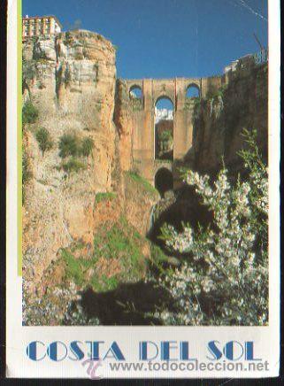 Cartes Postales: TARJETA POSTAL DE LA COSTA DEL SOL - PUENTE DEL TAJO DE RONDA. STUDIO EDITORES.